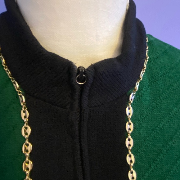 St John Collection Jacket sz
2 Green/Black Marie Grey Santana Knit Blazer - Picture 3 of 10
